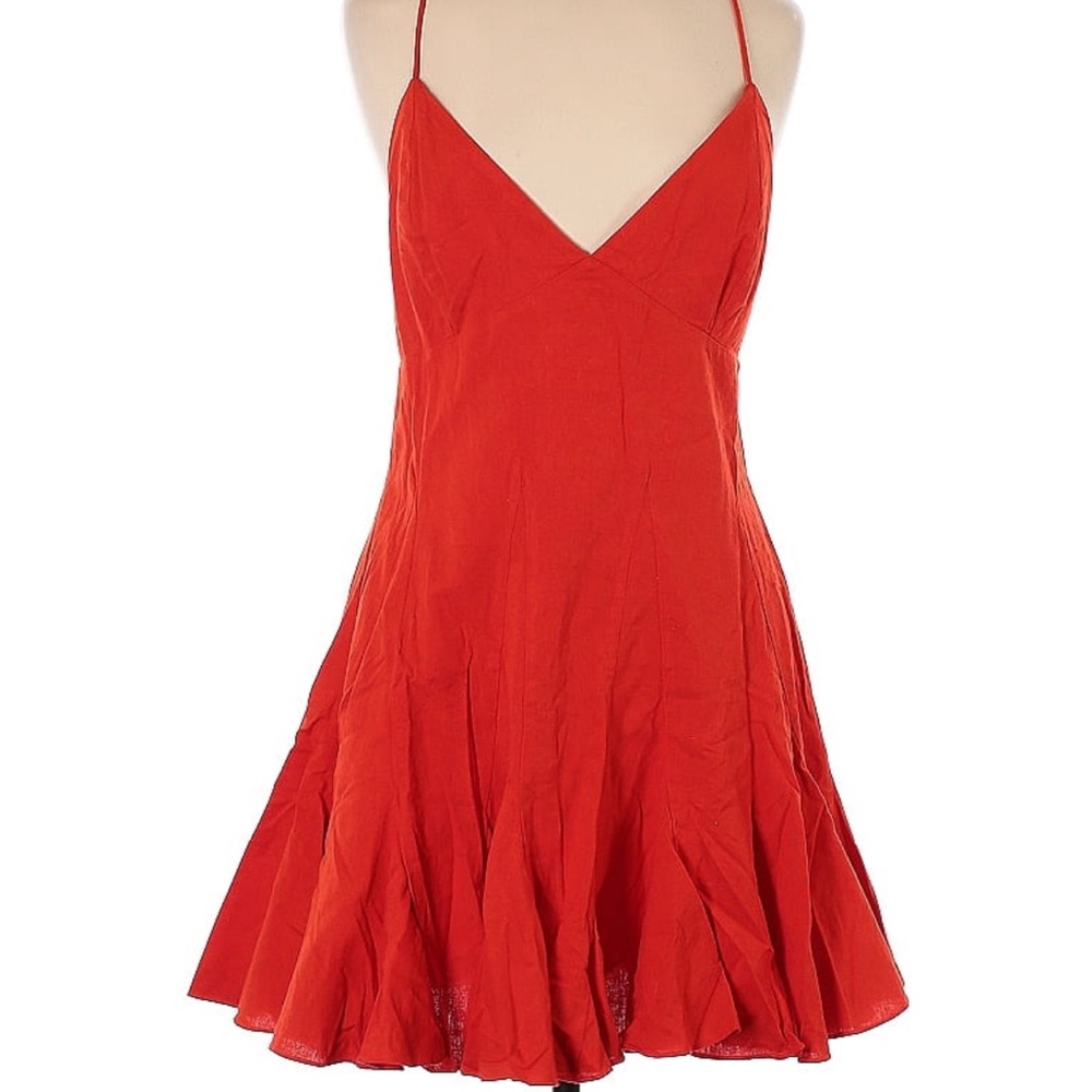 NWT Rhode Maria electric red dress size 8
